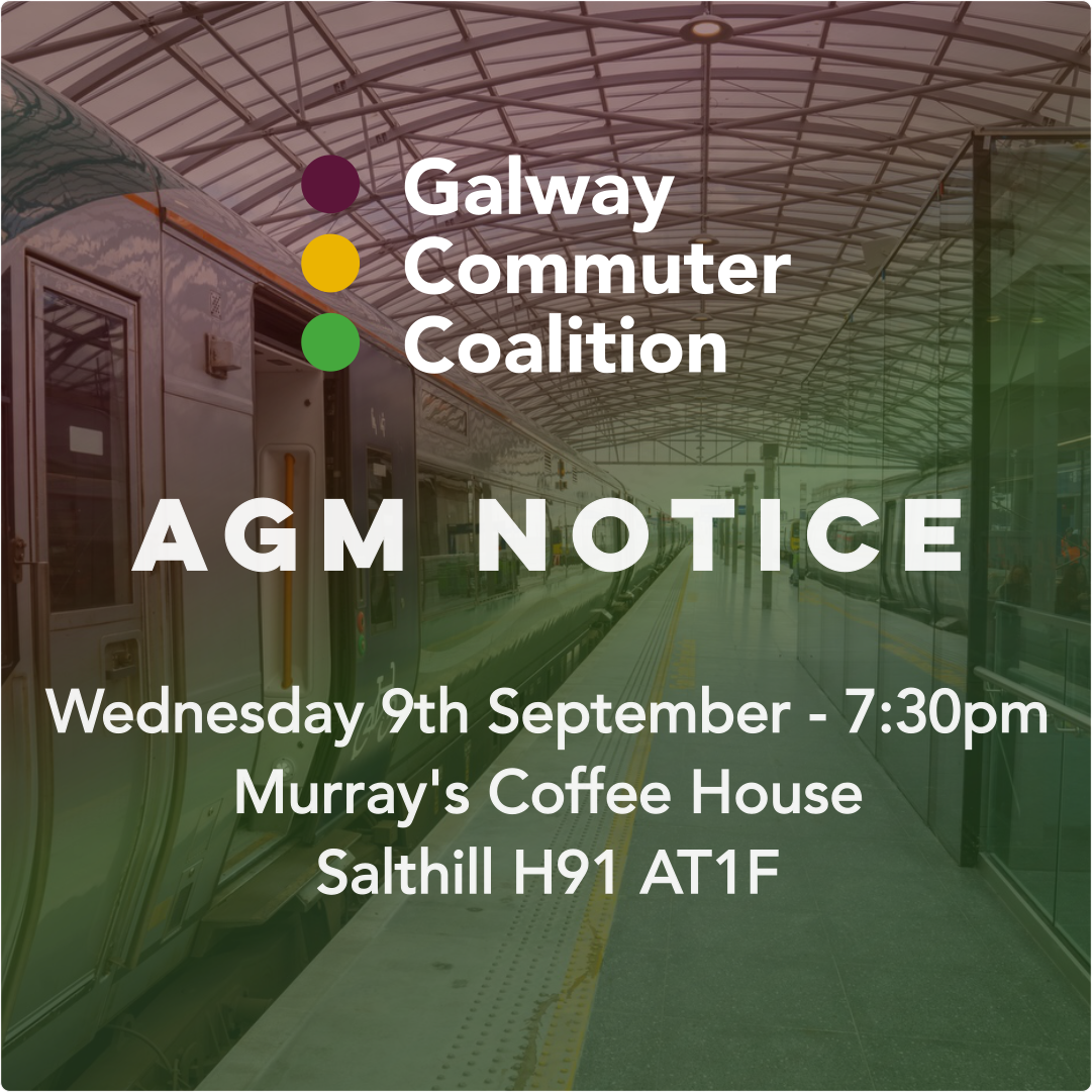 Galway Commuter Coalition AGM notice poster
