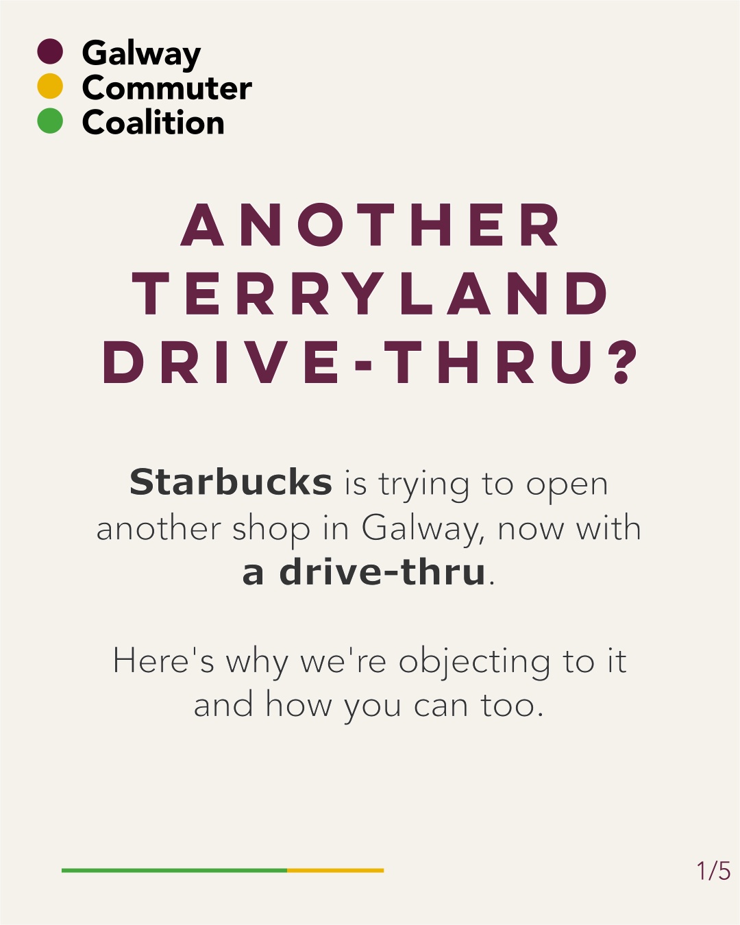 Slide opposing the proposed Starbucks drive-thru in Galway.